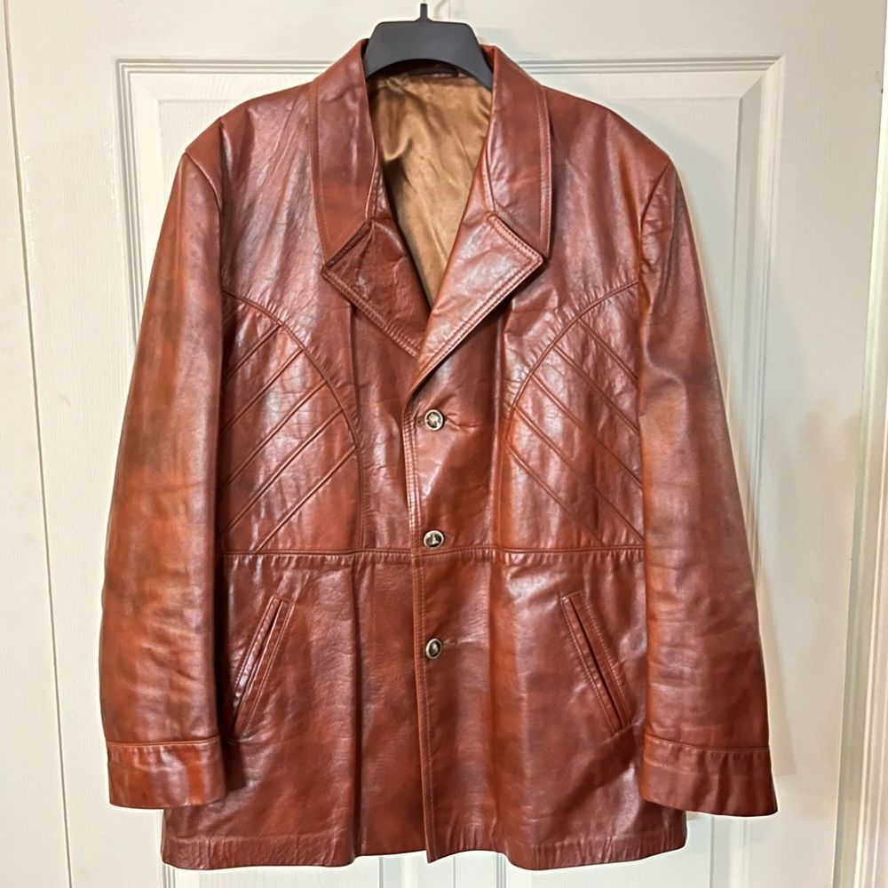 Grais Angel Skin Nappa Leather Mens Jacket - Mens 40 Reg